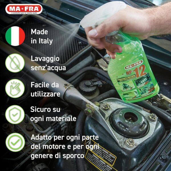 MaFra HP12 Sgrassatore Universale Multiuso 4,5L – Formula Attiva Potente per Auto, Moto & Camper, Sicuro su Tutte le Superfici (P0849) - immagine 3
