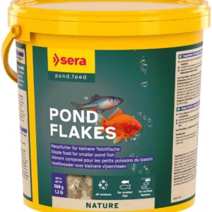 Sera Pond Flakes 3,8L – mangime galleggiante in scaglie per pesci da laghetto, naturale senza coloranti né conservanti