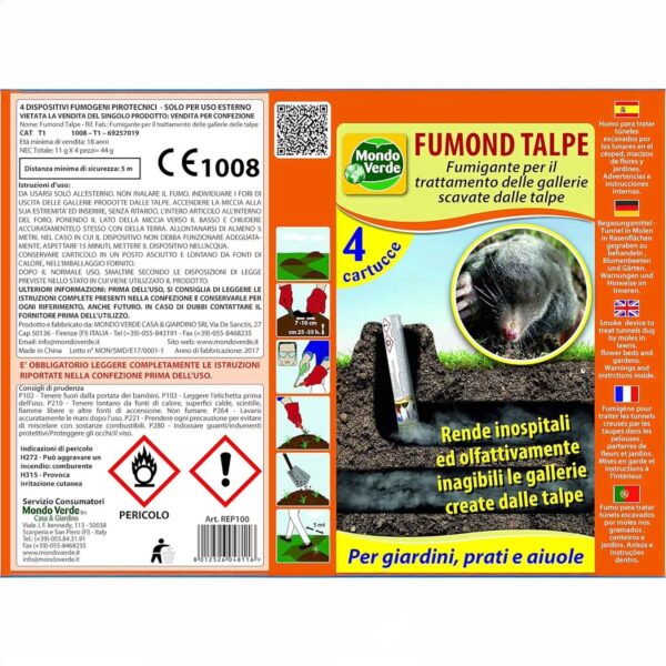 Mondo Verde Fumond Talpe – Granuli Repellenti Efficaci per Prato & Giardino - immagine 3