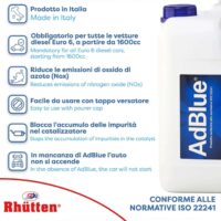 Rhütten AdBlue 5 Litri – Urea Purissima BASF ISO 22241 per Motori Diesel Euro 6 con Tappo Versatore - immagine 4