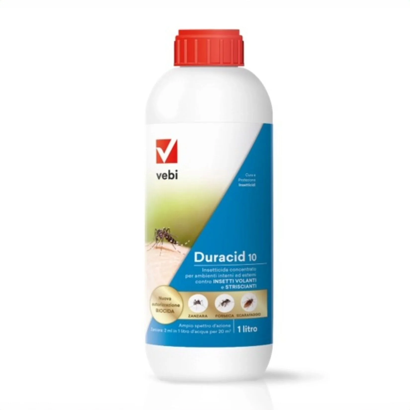 VEBI DURACID 10 EC insetticida concentrato 1L microincapsulato volanti striscianti VEBI DURACID 10 EC insetticida concentrato 1L microincapsulato volanti striscianti