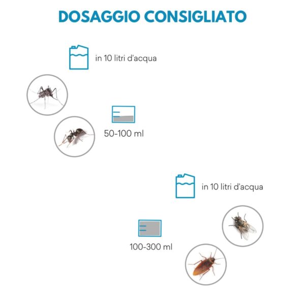 Insetticida Concentrato 250 ml Made in Italy – Azione Mirata su Insetti Volanti e Striscianti con Tecnologia Microincapsulata - immagine 3