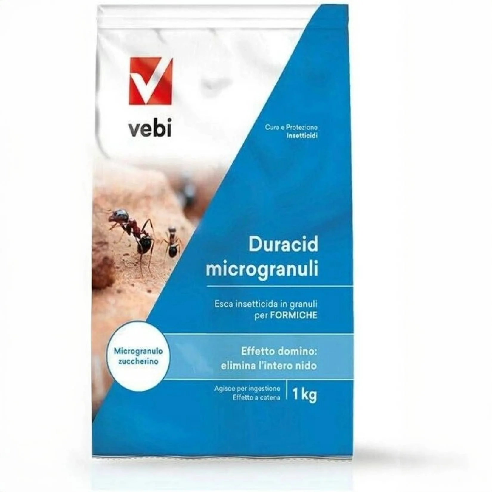 VEBI DURACID insetticida granulare microgranuli antiformica 1kg VEBI DURACID insetticida granulare microgranuli antiformica 1kg