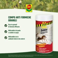 COMPO Antiformiche Granuli Barriera – Esca Efficace per Formiche da Interni ed Esterni, 500g - immagine 3