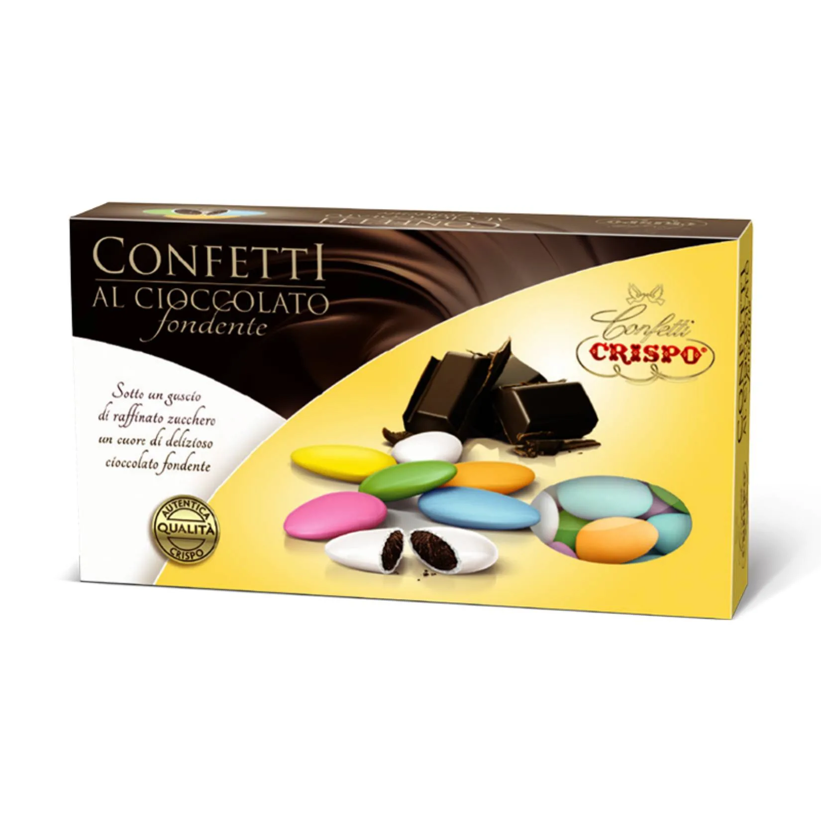 Confetti Crispo Cioccolato Fondente 1 kg – Colori Assortiti, Eleganza e Gusto per Eventi Speciali - immagine 1