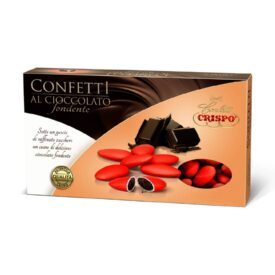 Confetti Crispo Cioccolato Fondente Rossi 1 kg – Eleganza Intensa per Occasioni & Feste Speciali