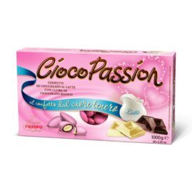 Confetti Crispo CiocoPassion Rosa 1 kg – Cioccolato al Latte Ripieno Bianco