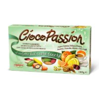 Confetti Crispo – CiocoPassion Assortiti 1 kg – Mix Gourmet di Cioccolato al Latte Ripieni (Arancia, Limone, Amarena, Pistacchio, Ricotta & Caffè) – Colore Bianco