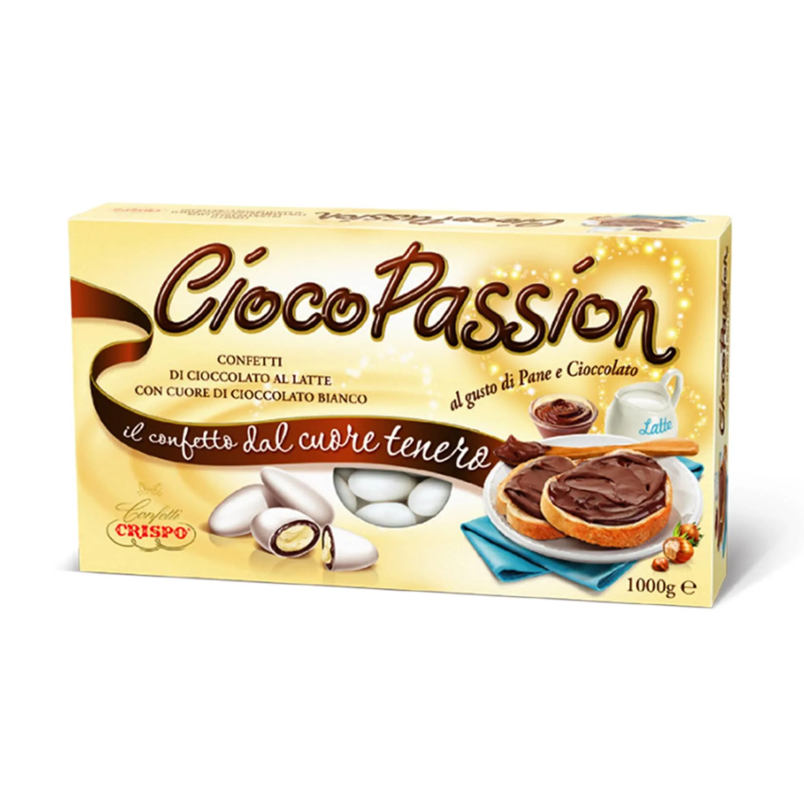 Confetti Crispo –  CiocoPassion Pane & Cioccolato 1 kg – Gusto Rustico e Raffinato per Matrimoni & Eventi Speciali - immagine 1