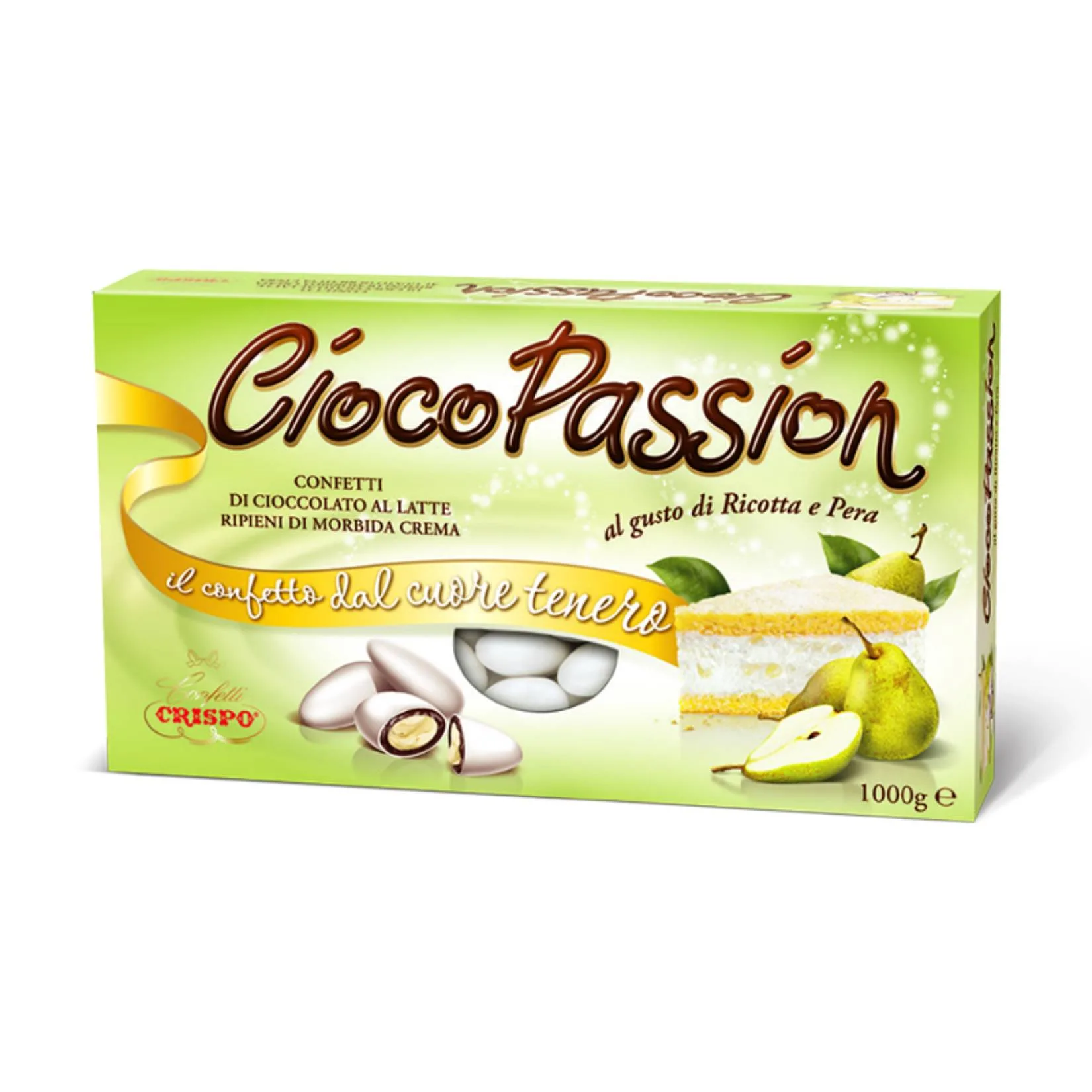 Confetti Crispo CiocoPassion Ricotta & Pera 1 kg – Ripieni Morbidi & Raffinati per Eventi Speciali