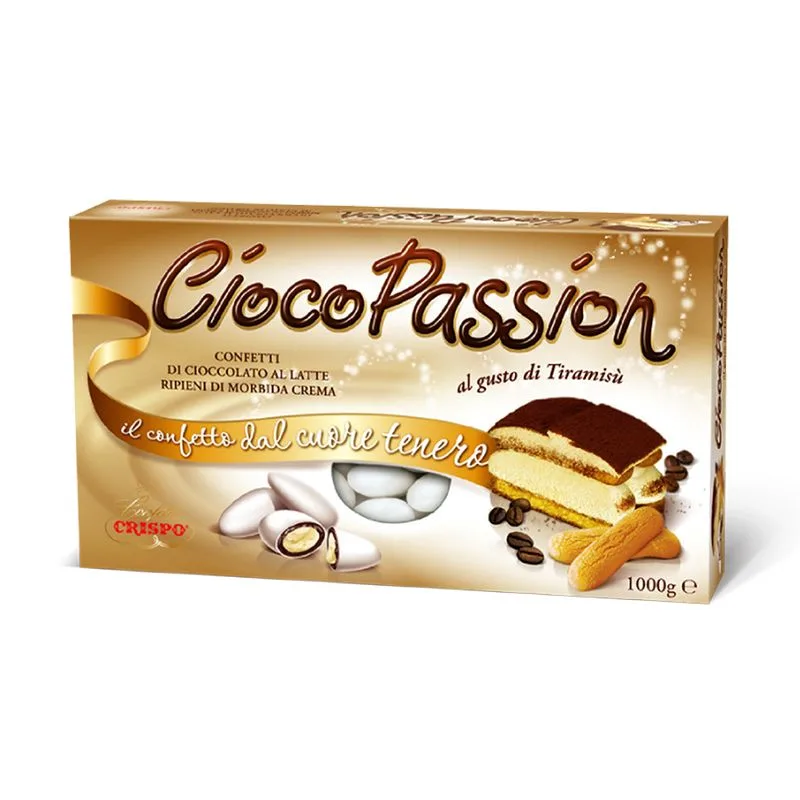 19647-jpg.webp Confetti Crispo – CiocoPassion Tiramisù 1 kg – Deliziosi Ripieni al Gusto Tiramisù per Matrimoni & Feste Speciali - immagine 1