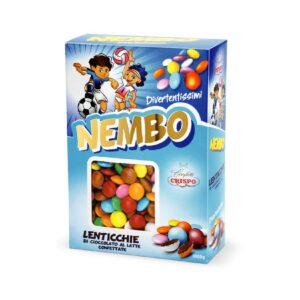 Confetti Crispo Nembo 1 kg – Lenticchie di Cioccolato al Latte, Eleganza e Gusto per Matrimoni