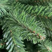 Albero di Natale 240 cm EverGlow con 1634 Rami Realistici in PE+PVC – Ø Ampio, Montaggio ad Ombrello, Facile, Folto ed Elegante - immagine 3