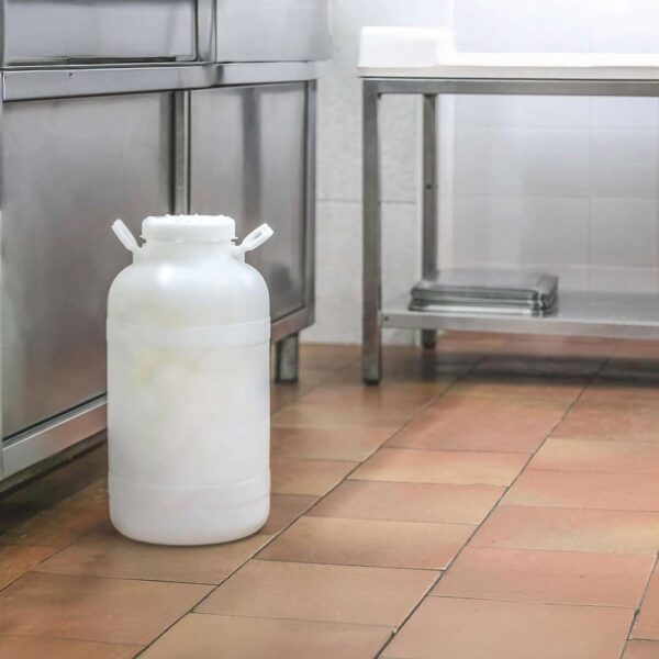 Ecoplast – Fusto in Plastica 25 Litri a Bocca Larga con Guarnizione e Tappo – Contenitore Alimentare Made in Italy - immagine 2