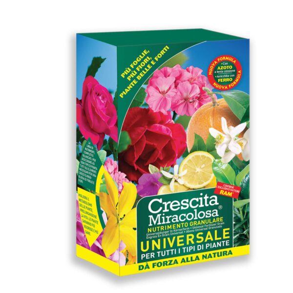Crescita Miracolosa – Concime Granulare Universale per Piante da Interno ed Esterno – Formato 450g - immagine 1