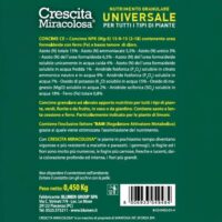 Crescita Miracolosa – Concime Granulare Universale per Piante da Interno ed Esterno – Formato 450g - immagine 2