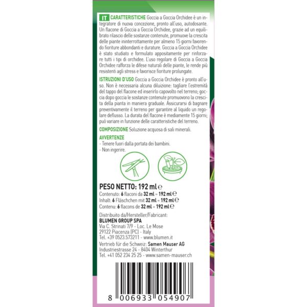 Fito Goccia Orchidee | Fertilizzante Liquido Verde per Orchidee Sane e Fiorite - immagine 2