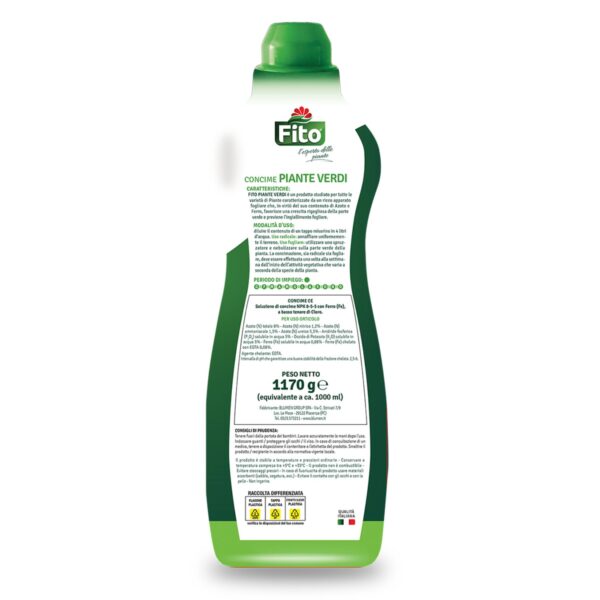 Fito Concime Piante Verdi Plus | Fertilizzante Liquido per Foglie Forti e Lucenti - immagine 2