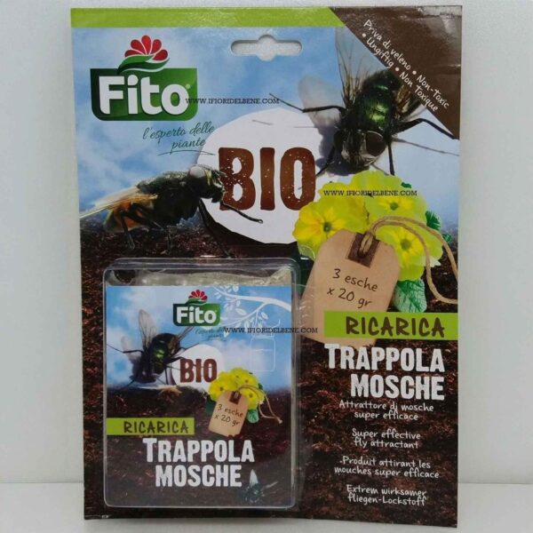 Fito Bio Ricarica Trappola Mosche 3 esche naturali da 20 g ciascuna
