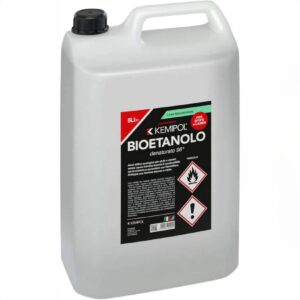 Tanica Kemipol Bioetanolo Ecologico Inodoro 5 Litri, combustibile naturale liquido per camini a bioetanolo.