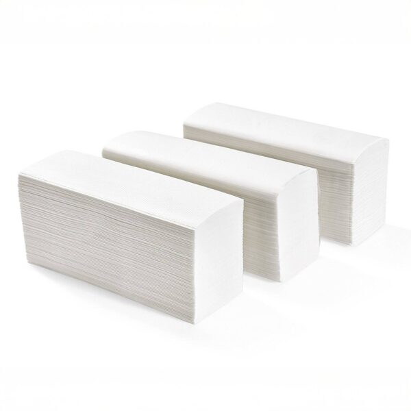 Rocard® | Asciugamani Carta Monouso 1000 Pezzi | Piegati a C/V per Dispenser – 2 Veli, 5 Pacchi da 200 – Altissima Qualità - 100% Pura Cellulosa – Made In Italy - immagine 1