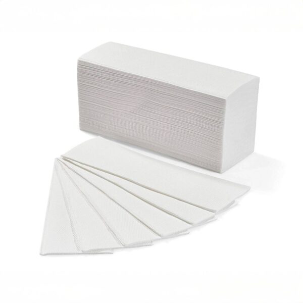 Rocard® | Asciugamani Carta Monouso 1000 Pezzi | Piegati a C/V per Dispenser – 2 Veli, 5 Pacchi da 200 – Altissima Qualità - 100% Pura Cellulosa – Made In Italy - immagine 2
