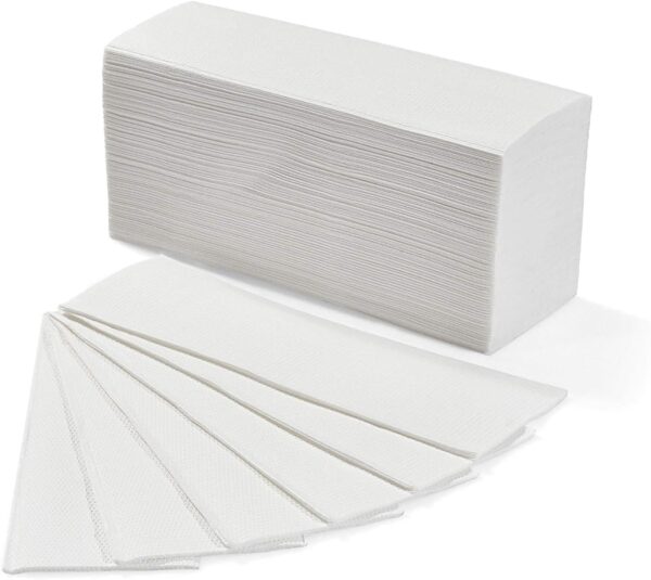 Rocard® – Asciugamani Carta Monouso 900 Pezzi – Piegati a Z per Dispenser – 2 Veli, 6 Pacchi da 150 – Altissima Qualità - 100% Pura Cellulosa – Made In Italy - immagine 2