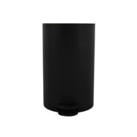 MSV –  Pattumiera Bagno 3L Osaki – Cestino a Pedale con Coperchio e Secchio Interno Estraibile, Compatta e Elegante, Nera - immagine 3