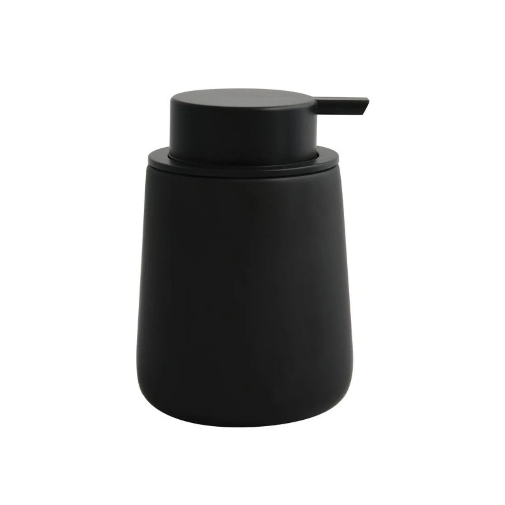 MSV Dispenser Sapone Liquido Maonie 300 ml ceramica nero opaco elegante e resistente per bagno e cucina
