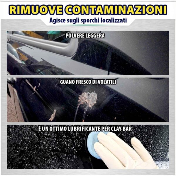 Ma–Fra –  Fast Cleaner 3in1 Quick Detailer 500 ml – Pulitore Rapido Auto Lucidante e Clay Lube – Elimina Sporco e Guano, Effetto Anti Pioggia e Anti Impronte - immagine 4