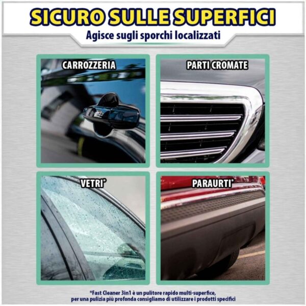 Ma–Fra –  Fast Cleaner 3in1 Quick Detailer 500 ml – Pulitore Rapido Auto Lucidante e Clay Lube – Elimina Sporco e Guano, Effetto Anti Pioggia e Anti Impronte - immagine 6