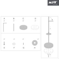 MSV – Portarotolo Carta Igienica Indipendente – Design Moderno Nero Opaco Effetto Acciaio Inox – 15x60x15 cm - immagine 3