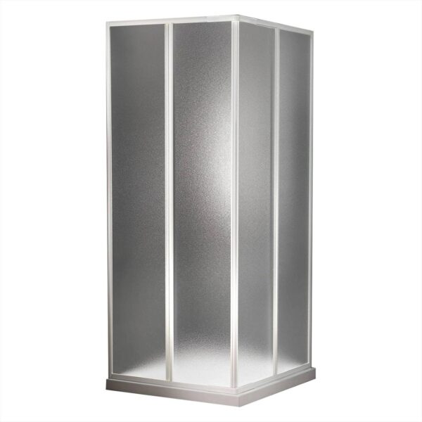 Garofalo Box Doccia Angolare 80x80 cm – Cabina Acrilico con Porte Scorrevoli e Profili in Alluminio Regolabile –  Altezza: 183 cm - immagine 3