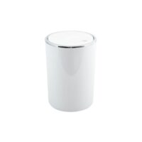 MSV pattumiera Kamaka 6 L bianca con coperchio basculante rimovibile