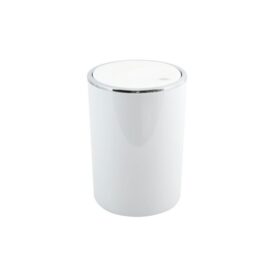 MSV pattumiera Kamaka 6 L bianca con coperchio basculante rimovibile