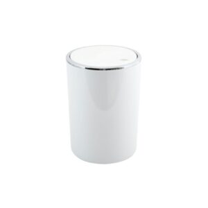 MSV pattumiera Kamaka 6 L bianca con coperchio basculante rimovibile