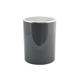 MSV pattumiera bagno Aspen 6 L grigia con pedale e coperchio basculante