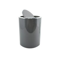 MSV – Pattumiera Bagno Aspen 6L – Cestino Pedale o Coperchio Basculante in Design Moderno Grigio - immagine 2