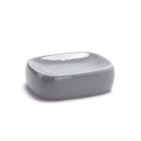 Msv –  Set Accessori Bagno 3 Pezzi – Dispenser, Portasapone e Bicchiere in Ceramica Grigio Antracite - immagine 3