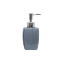 Msv –  Set Accessori Bagno 3 Pezzi – Dispenser, Portasapone e Bicchiere in Ceramica Grigio Antracite - immagine 4