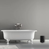 Msv –  Pattumiera Bagno 3L Nera – Cestino Cosmetici a Pedale in Acciaio Inossidabile con Secchio Interno Estraibile, Compatto ed Elegante - immagine 9