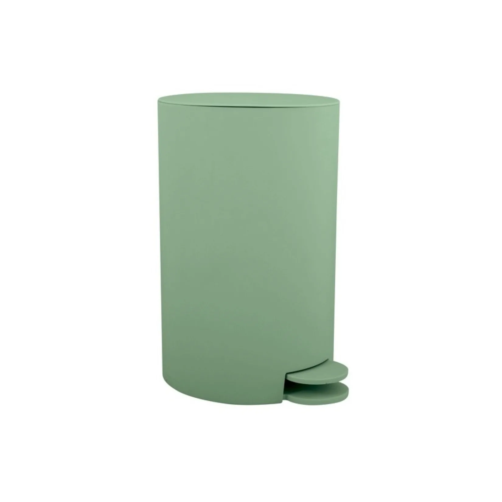 Pattumiera bagno MSV Osaki 3 L verde basile con pedale e secchio interno estraibile in plastica PP
