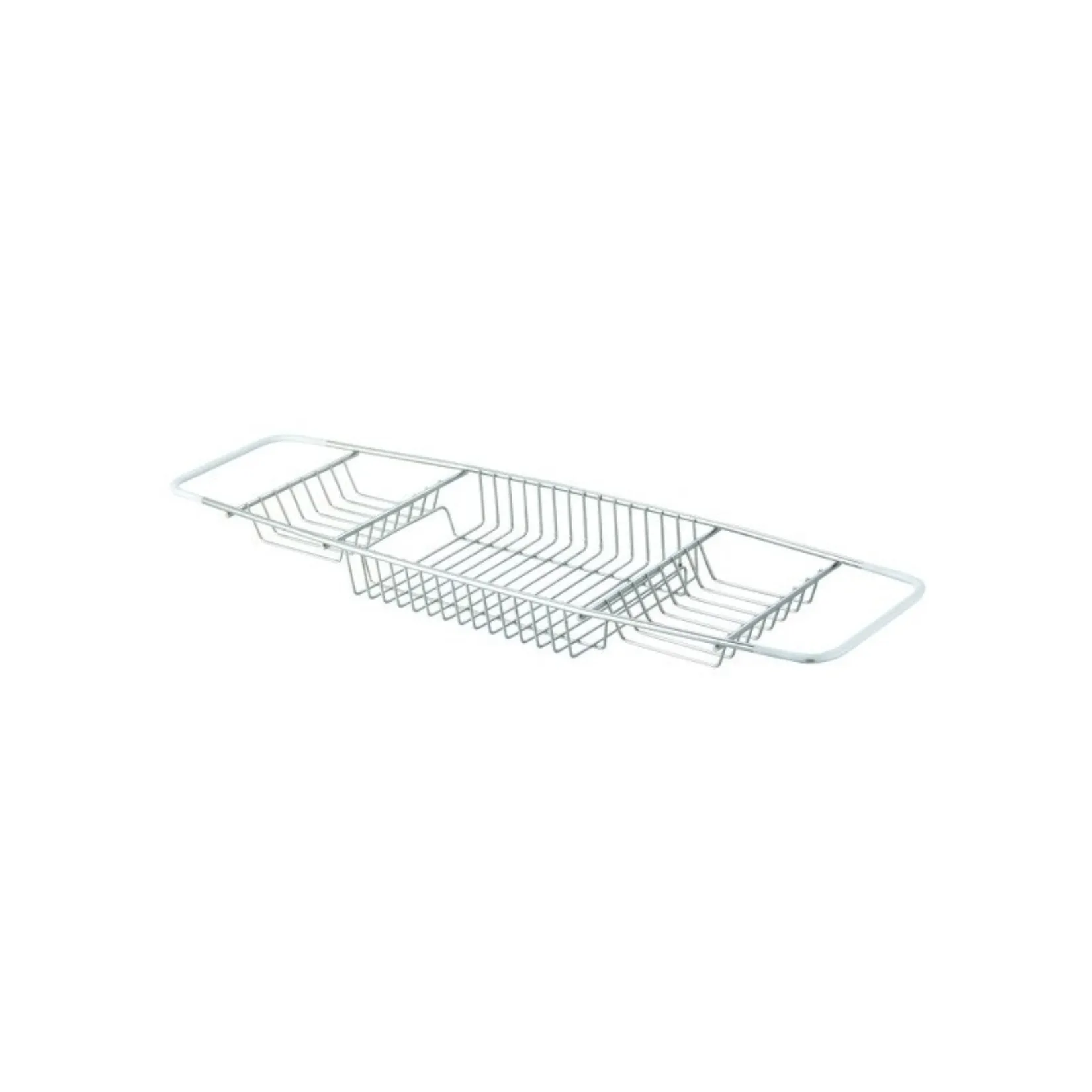 Vassoio da bagno MSV in acciaio inox 68,5 cm, elegante e resistente, ideale per supporto vasca.