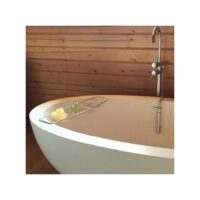 MSV Vassoio da Bagno Estensibile in Acciaio Inox – Supporto Vasca 68,5 cm, Resistente ed Elegante, Multicolore - immagine 3