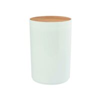 Pattumiera bagno MSV 6L bianca con coperchio basculante