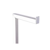Msv –  WC Combinato 2 in 1 Acciaio Inox e Vetro Bianco – Portarotolo Carta Igienica con Scopino e Contenitore Interno Rimovibile - immagine 4
