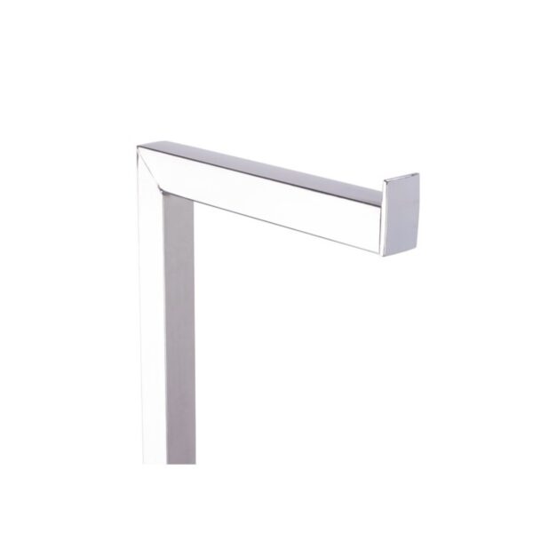 Msv –  WC Combinato 2 in 1 Acciaio Inox e Vetro Bianco – Portarotolo Carta Igienica con Scopino e Contenitore Interno Rimovibile - immagine 4