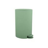 Msv –  Osaki Pattumiera Bagno 3L Verde Basile – Cestino a Pedale in PP con Secchio Interno Estraibile, Compatto e Resistente