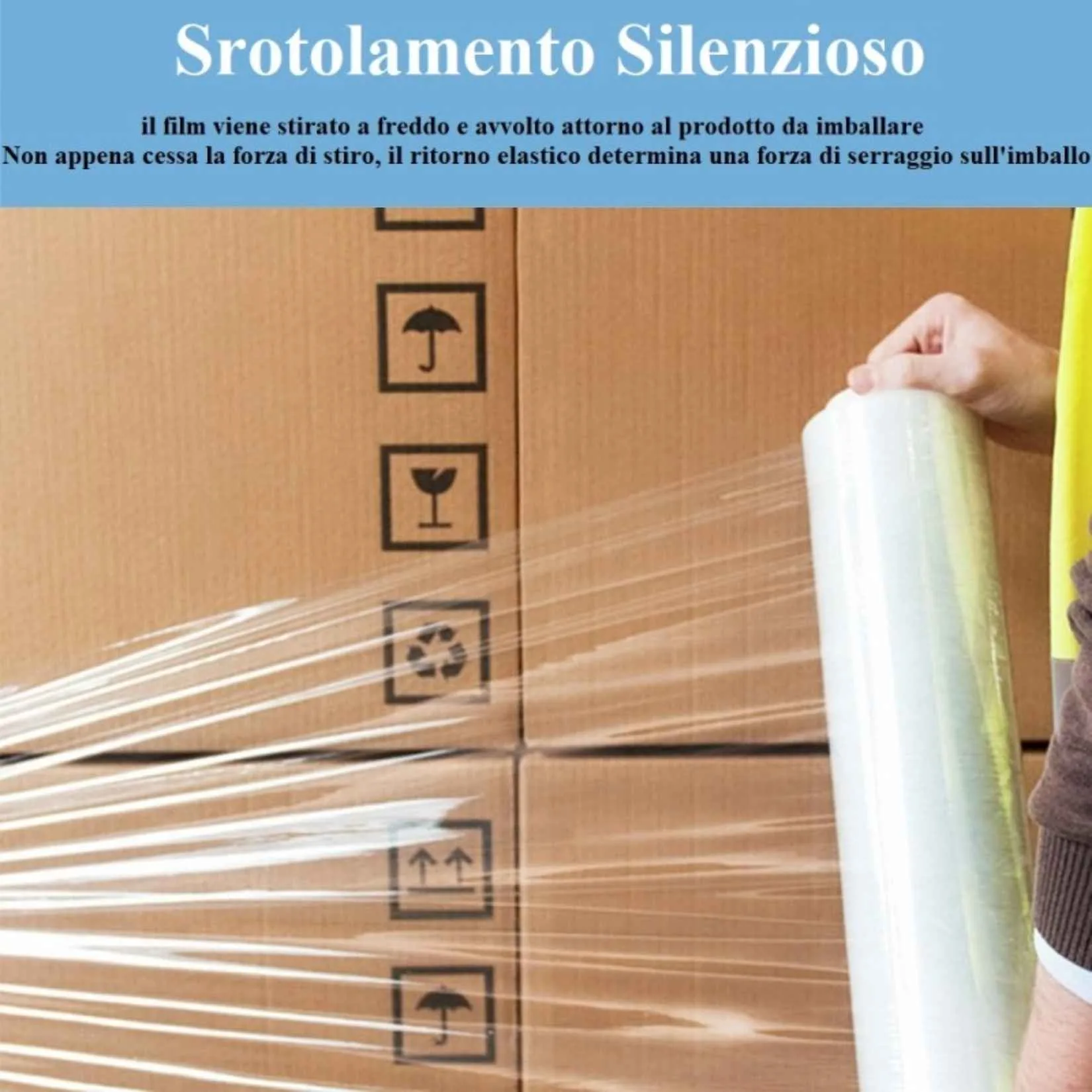Rocard® Film Estensibile Trasparente 200m x 47cm - immagine 8