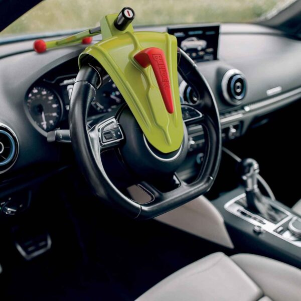Bullock Defender Pro Antifurto Blocca Volante Auto Universale – Lega Rinforzata, Installazione Facile, Ideale City Car – Giallo - immagine 6